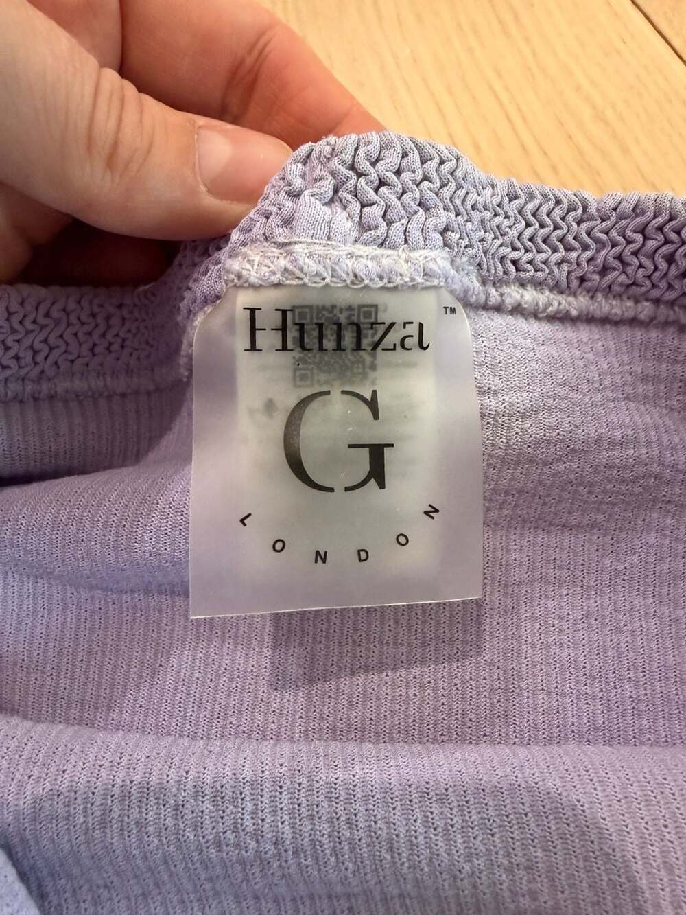 Hunza G High-Waisted Bikini Bottoms Lilac - Picture 4 of 9